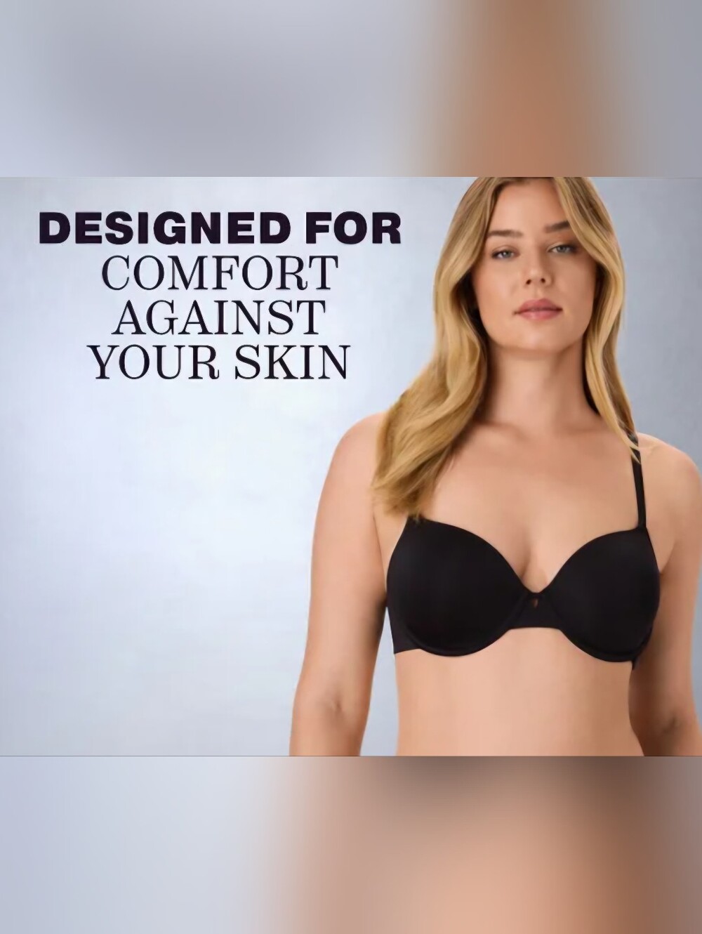 NWOT Maidenform Convertible Black Smooth Bra Size 34A
